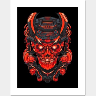 RED ETHEREAL SKULL Posters and Art